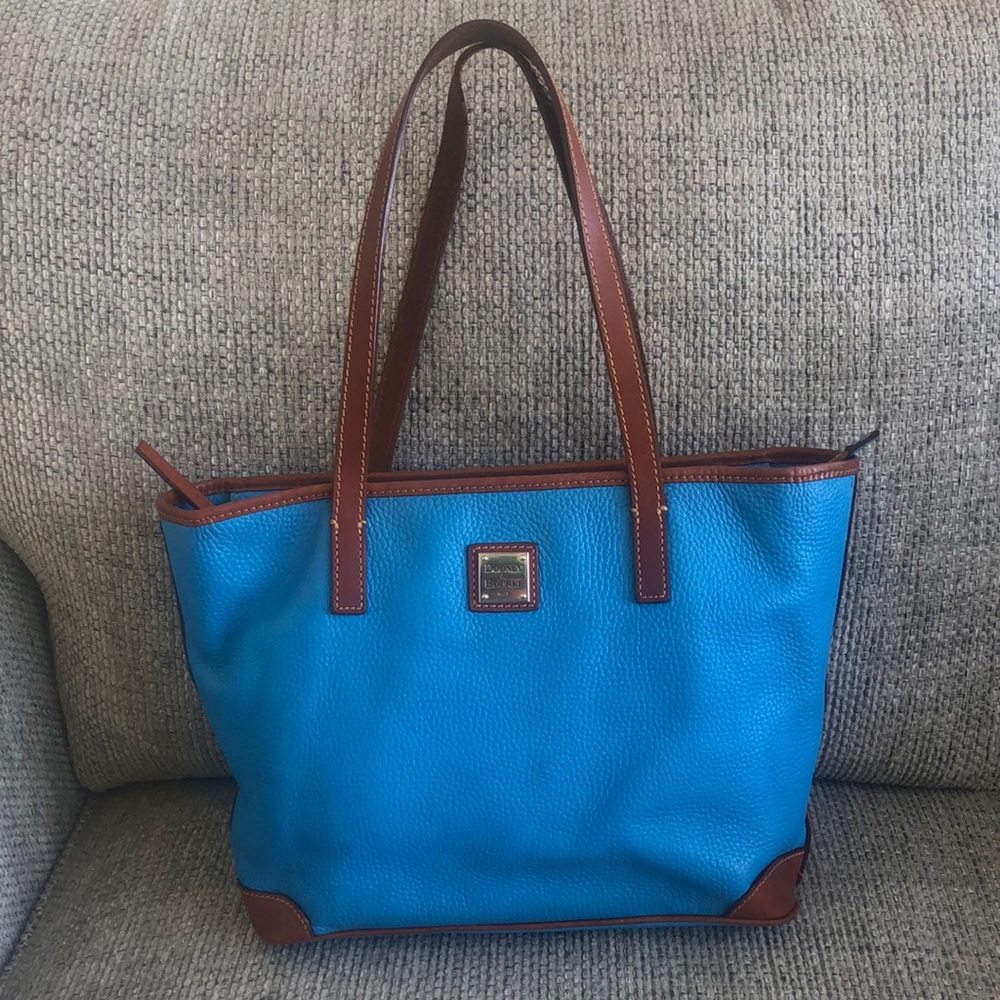 Dooney & Bourke bright blue tote.